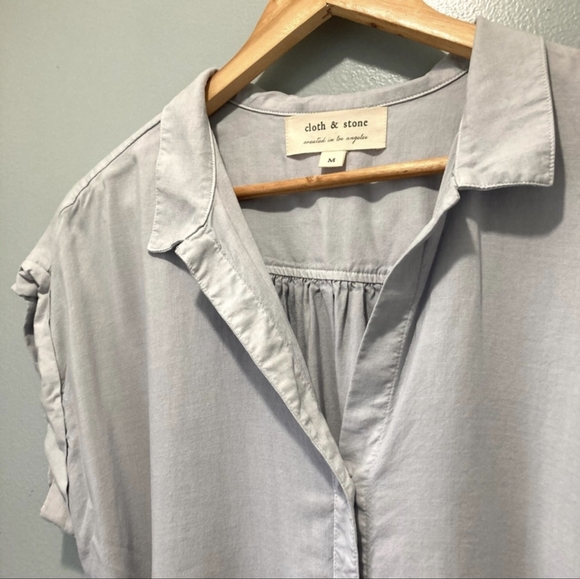 Cloth & Stone light grey shirt dress size M - Picture 3 of 12
